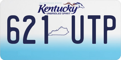 KY license plate 621UTP
