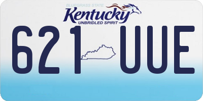 KY license plate 621UUE