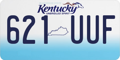KY license plate 621UUF