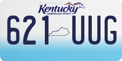 KY license plate 621UUG