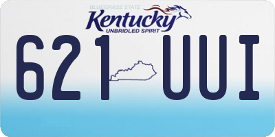 KY license plate 621UUI