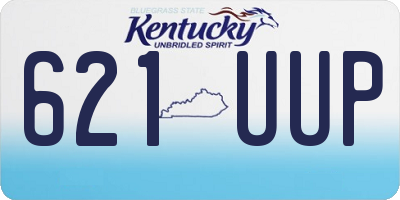 KY license plate 621UUP