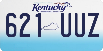 KY license plate 621UUZ