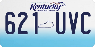 KY license plate 621UVC