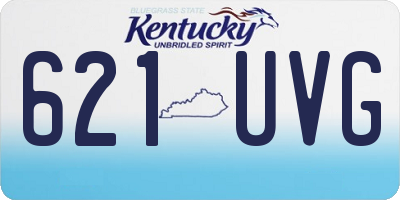 KY license plate 621UVG