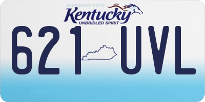 KY license plate 621UVL