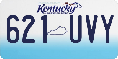 KY license plate 621UVY