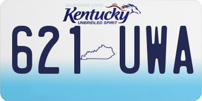 KY license plate 621UWA