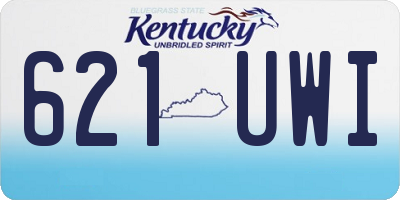 KY license plate 621UWI