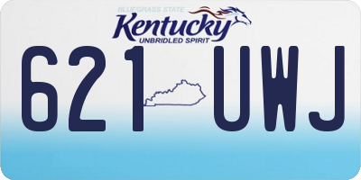 KY license plate 621UWJ