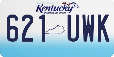 KY license plate 621UWK