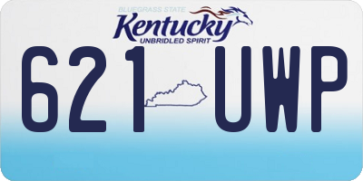 KY license plate 621UWP