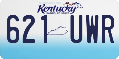 KY license plate 621UWR