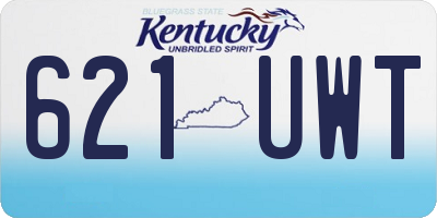 KY license plate 621UWT