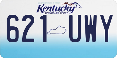 KY license plate 621UWY