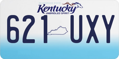 KY license plate 621UXY