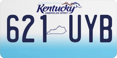 KY license plate 621UYB