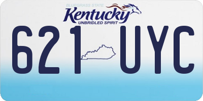 KY license plate 621UYC