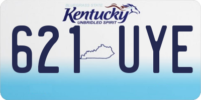 KY license plate 621UYE