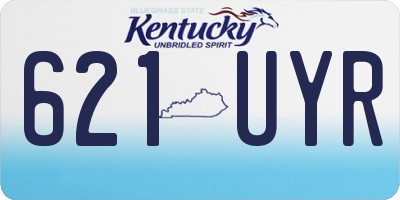 KY license plate 621UYR