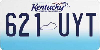 KY license plate 621UYT