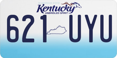 KY license plate 621UYU