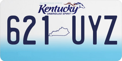 KY license plate 621UYZ