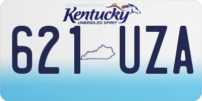 KY license plate 621UZA