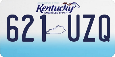 KY license plate 621UZQ