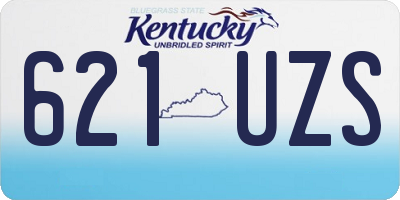 KY license plate 621UZS