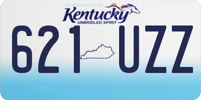 KY license plate 621UZZ