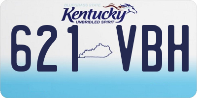 KY license plate 621VBH