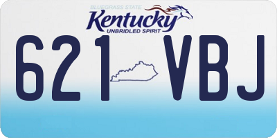 KY license plate 621VBJ