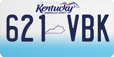 KY license plate 621VBK