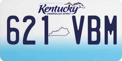 KY license plate 621VBM