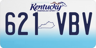 KY license plate 621VBV