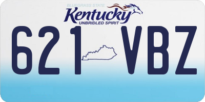 KY license plate 621VBZ