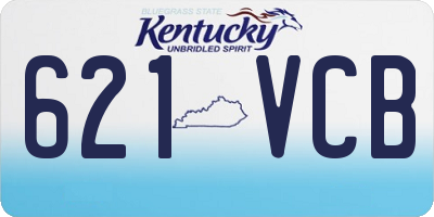 KY license plate 621VCB