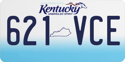 KY license plate 621VCE