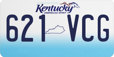 KY license plate 621VCG