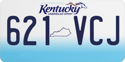 KY license plate 621VCJ