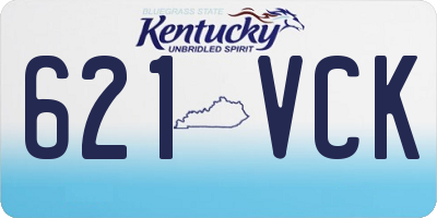 KY license plate 621VCK