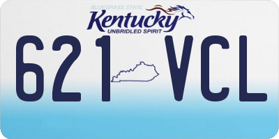 KY license plate 621VCL