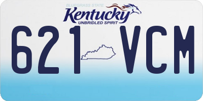 KY license plate 621VCM
