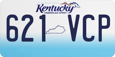 KY license plate 621VCP