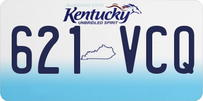 KY license plate 621VCQ