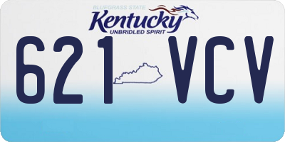 KY license plate 621VCV
