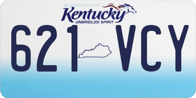 KY license plate 621VCY