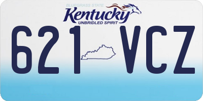 KY license plate 621VCZ
