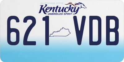KY license plate 621VDB